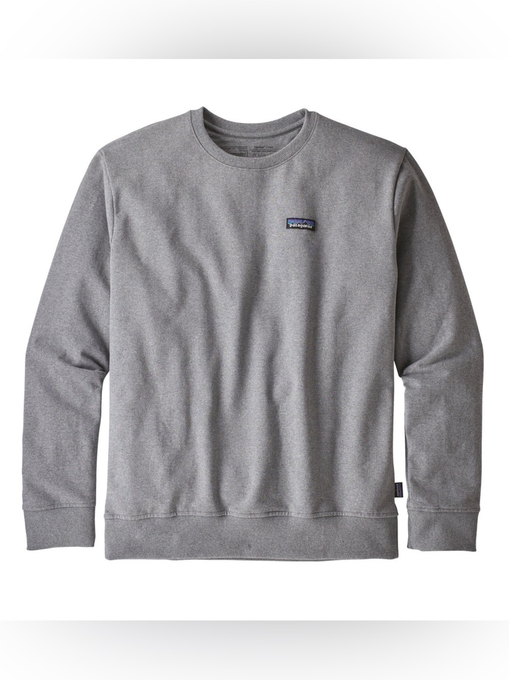 Patagonia P-6 Uprisal Crew Sweatshirt Mens Small Heather Gravel Gray Regular Fit